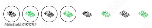 Newspaper icon set. news paper vector sign