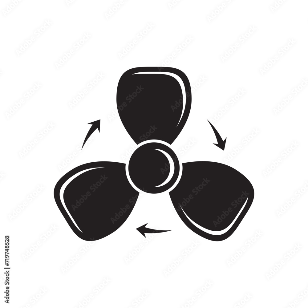Fan logo icon, vector illustration template design Fan logo icon, vector illustration template design
