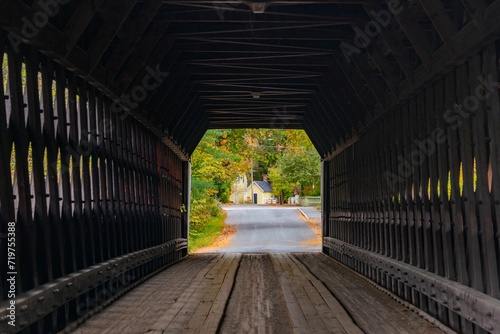 Covered Bridge interior view photo