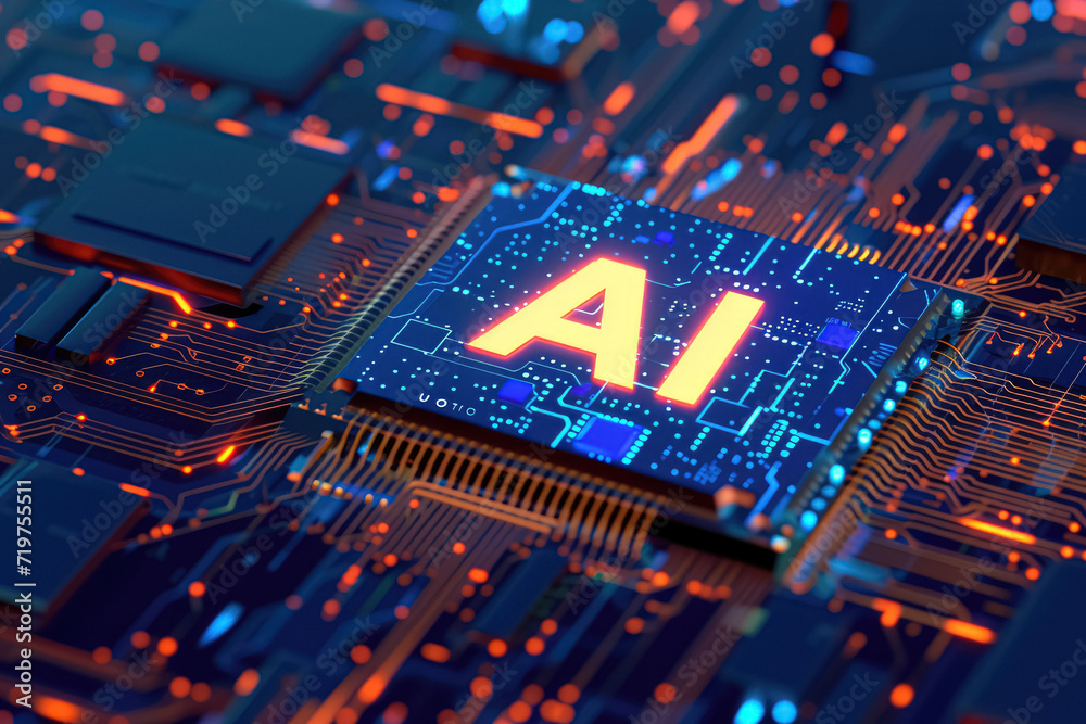AI Processor Motherboard Clipart Collection - High-Tech Digital Circuitry and Computing Innovation for Futuristic Designs, Generated AI AI Processor Motherboard Clipart Collection - High-Tech Digital Circuitry and Computing Innovation for Futuristic Designs, Generated AI