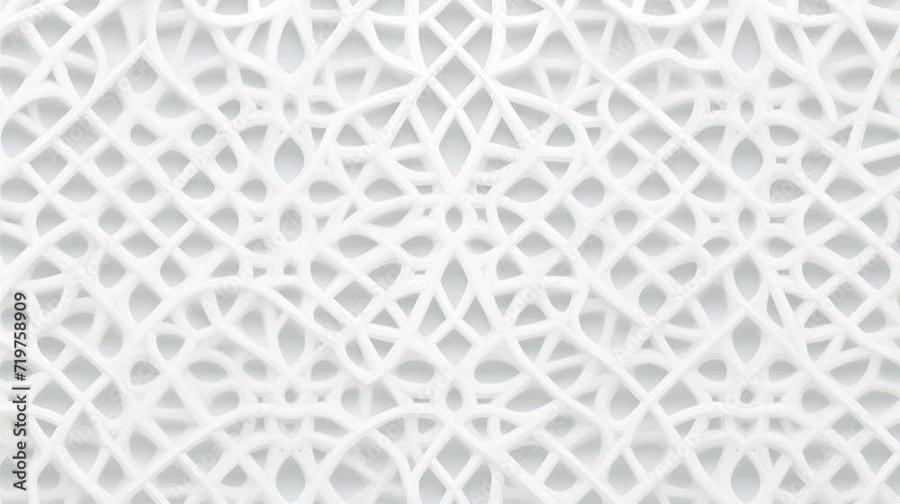 Seamless white paper ornament.embossed white background, Arabic and Indian ornament