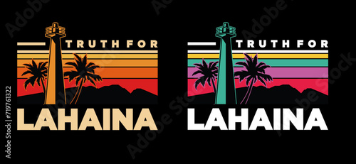 LAHAINA lighthouse vector