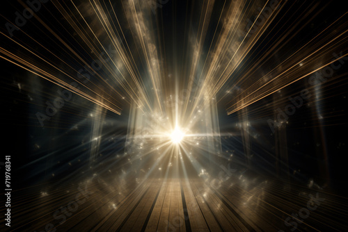 abstract light ray effect, black background © Salawati