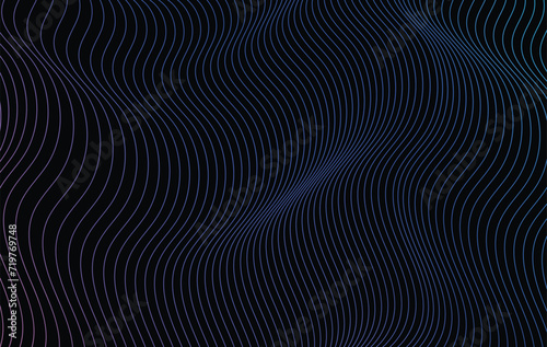 abstract background with lines wave pattern light