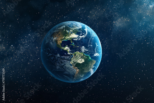 Abstract space and planet Earth. Background for design with selective focus and copy space. © top images