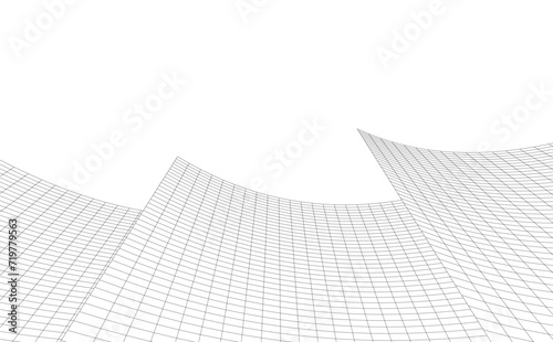 architecture building abstract vector illustration