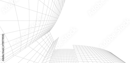 architecture building abstract vector illustration