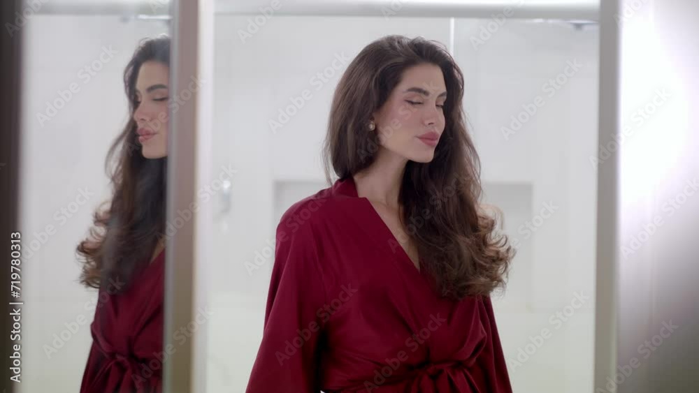 Air of Confidence and self-esteem radiates from young beautiful woman