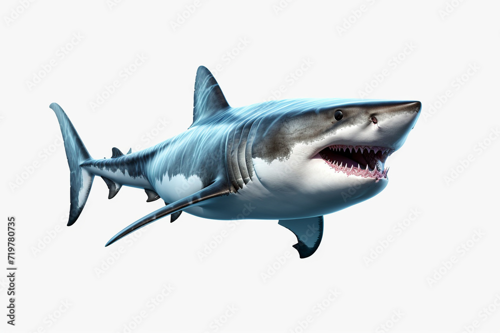 shark animal on white background shark animal on white background
