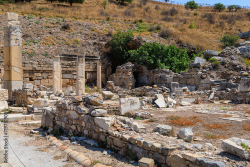Ruins of the ancient city of Ephesus. Cultural heritage of humanity From ancient Greece and ancient Rome. Background