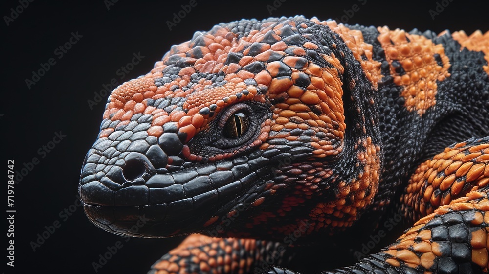 Fototapeta premium komodo dragon headshot