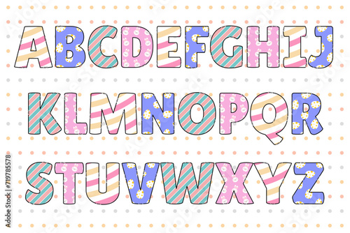 Handcrafted Easter Delight letters color creative art typographic design