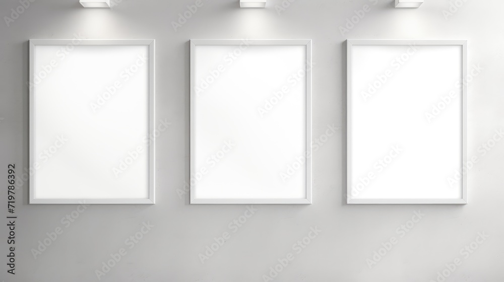 three Blank empty frame poster mockup portfolio living room presentation furniture living room three Blank empty frame poster mockup portfolio living room presentation furniture living room