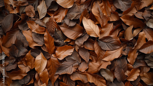 many dry leaf background