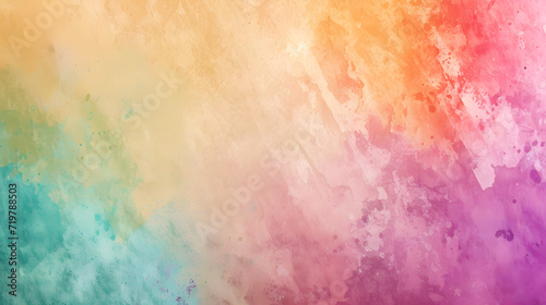 Multicolored Painting With White Background