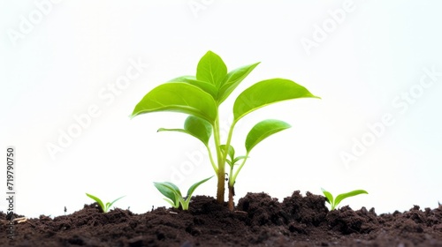 a close up of a plant sprouting out of a dirt