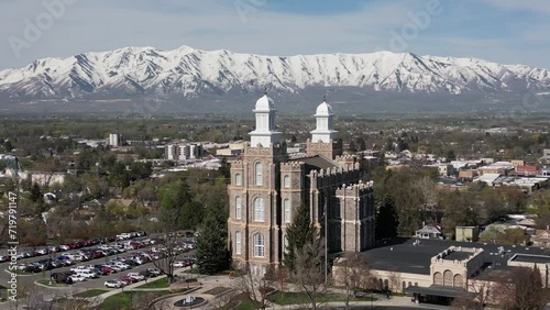 Iconic Logan Temple in early spring