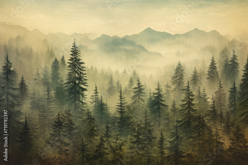 foggy forest view © Salawati