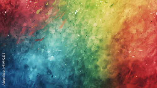 Vibrant Multicolored Background With Splattered Paint