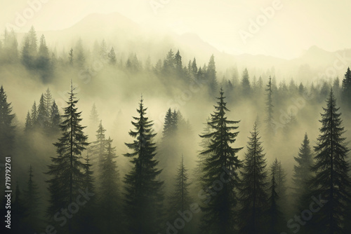 foggy forest view © Salawati