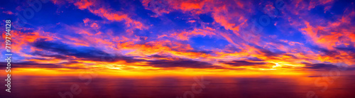 Cloudy sunset background