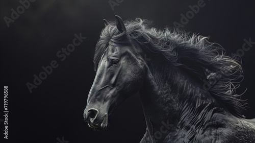 black horse on black © Brian