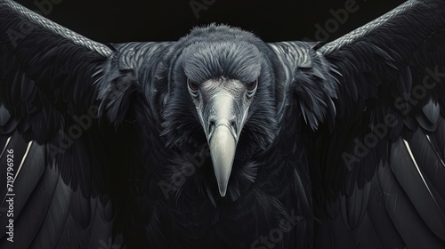 black vulture bird photo