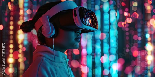virtual reality metaverse concept