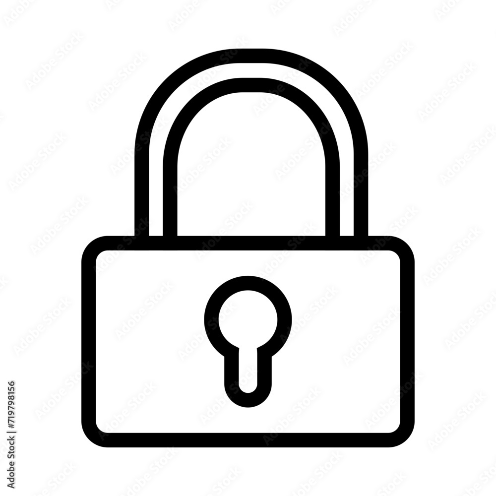 padlock icon in transparent background padlock icon in transparent background