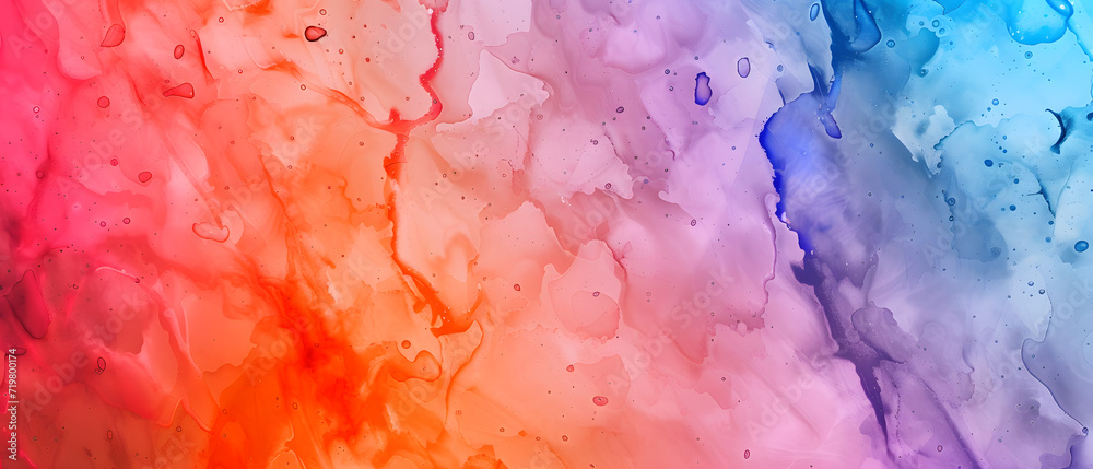 Multicolored Background With Water Drops