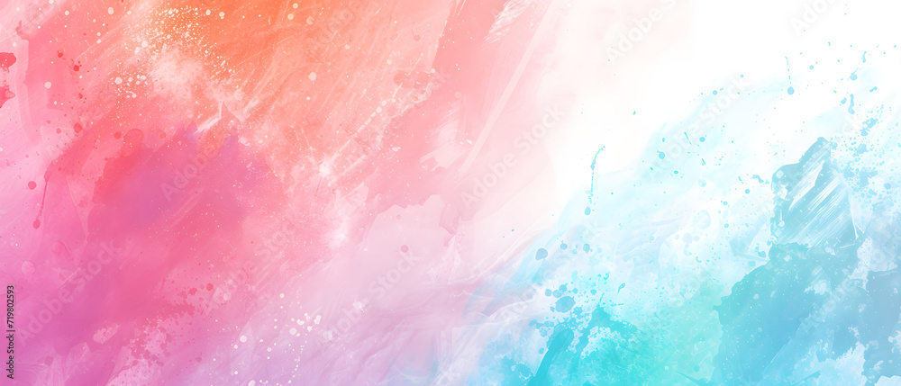 Colorful Background With Vibrant Paint Splatters