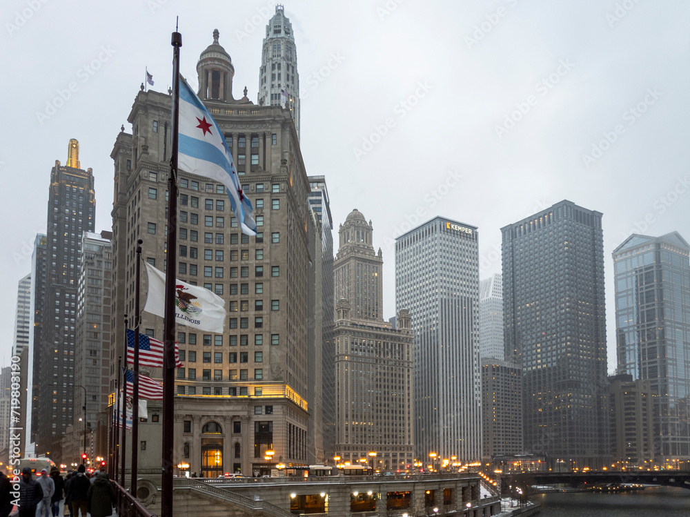 Fototapeta premium Chicago city skyline