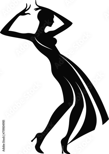 Graceful Solo Woman Performing Rumba