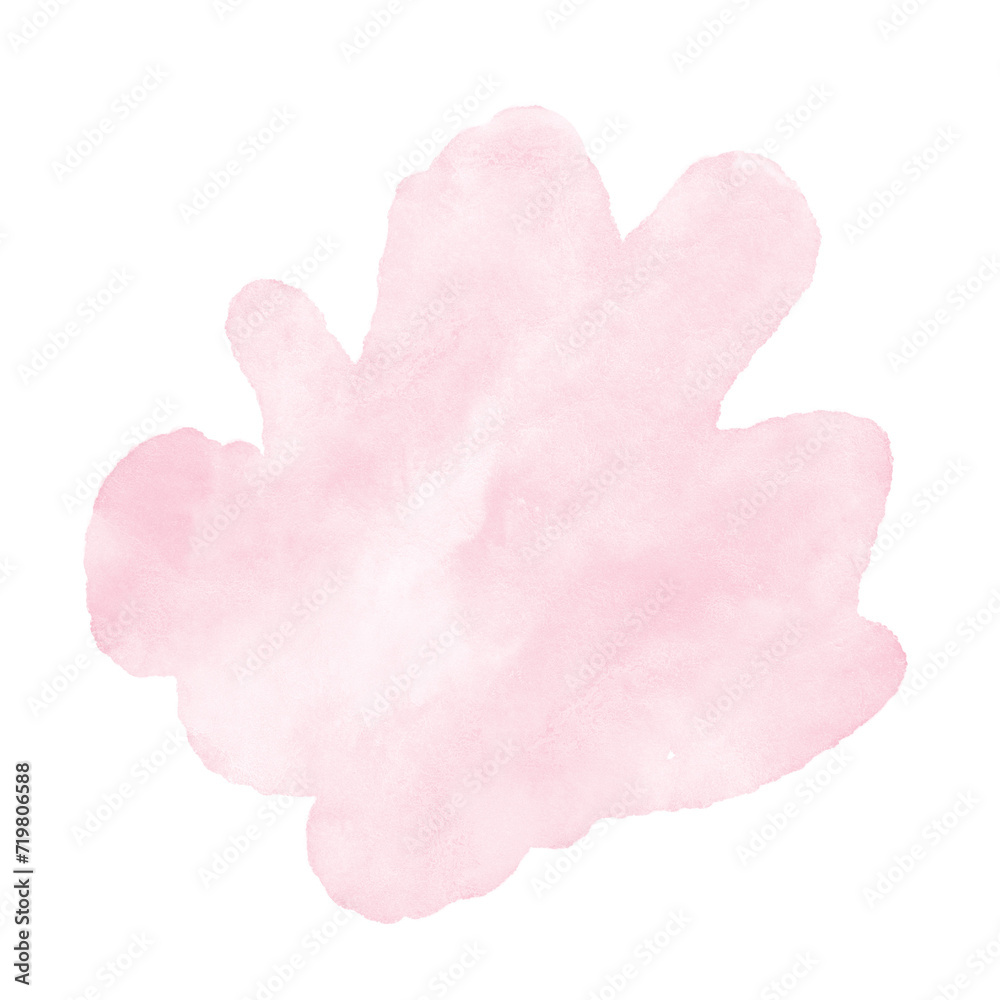 Pink Abstract Shape Decor