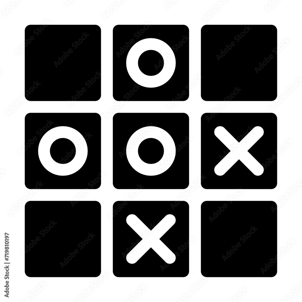 tic tac toe game icon 