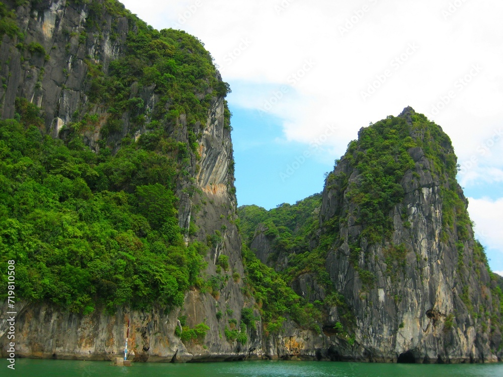Beautiful landscape Halong Bay view in Vietnam