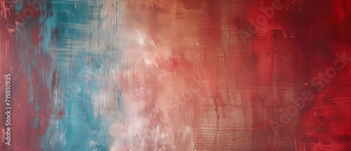 Painting of Red, White, and Blue Colors