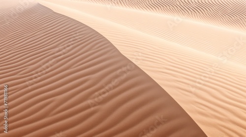 View of sand dune hills beautiful desert, arabic egipt african outdoor. 