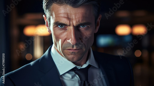 Face mature adult men businessman portrait one male caucasian person business serious © SHOTPRIME STUDIO