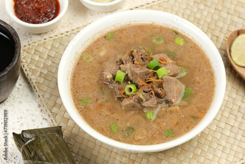 Coto Makassar, traditional food from Makassar, South Sulawesi.