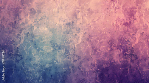 Abstract Painting of Blue and Pink Colors