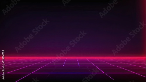 Abstract Glowing Neon Light Background for Graphic Design