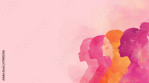 Celebrating Women History Month Background for Graphic Design