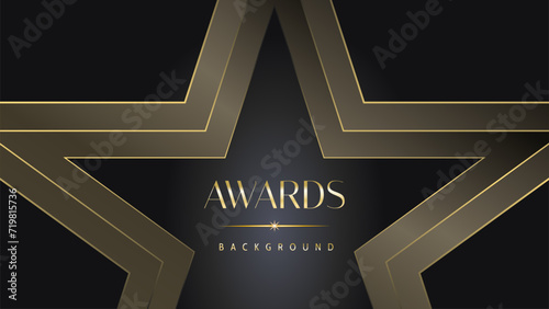 Black gold royal awards graphics background lines sparkle elegant shine modern glitter template luxury premium corporate abstract design.