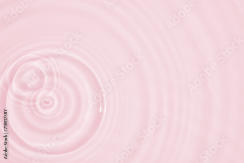 Abstract transparent water shadow surface texture natural ripple on pink background