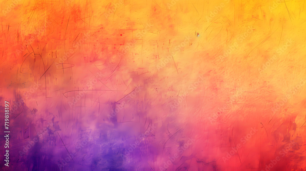 Painting of Red, Yellow, and Purple Colors