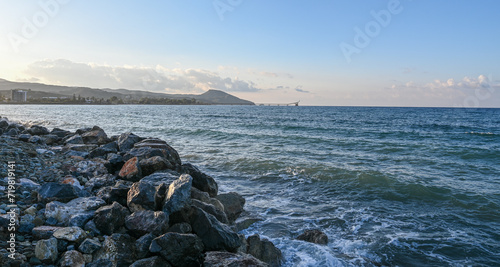Photos view of the Mediterranean Sea mountain and old railway 4