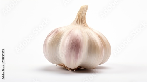 A Set of Garlic with white isolated transparent background.