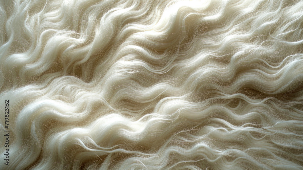 Angora wool thin and delicate texture with long fibers that form a fluffy effec Angora wool thin and delicate texture with long fibers that form a fluffy effec