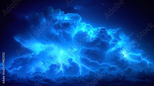 Abstract texture of lightning unusual forms and contours of lightning, creating abstract images in the night s